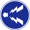 警笛の交通標記の図